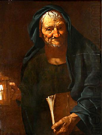 Pietro Bellotti Diogenes with the Lantern oil painting picture